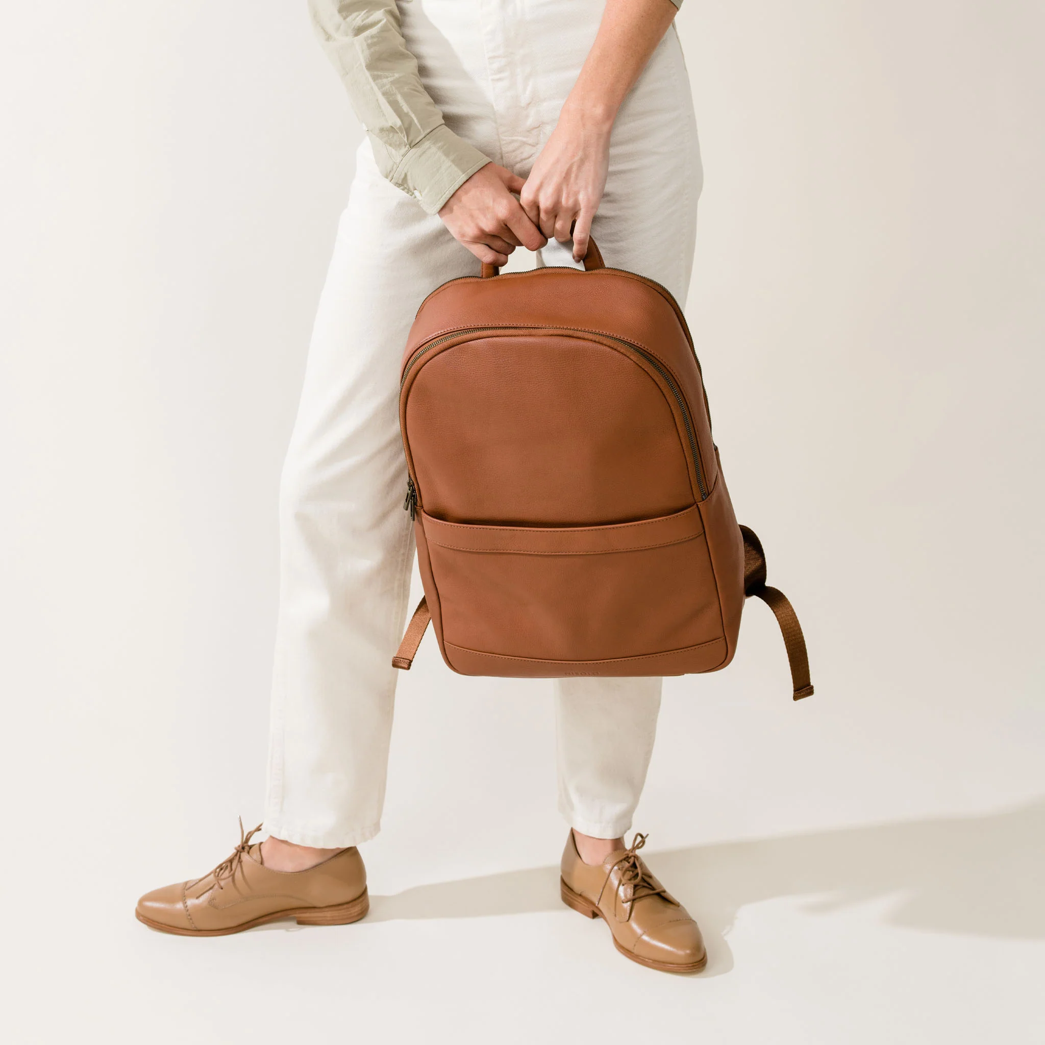 Alex Commuter Backpack Caramel - Image 6