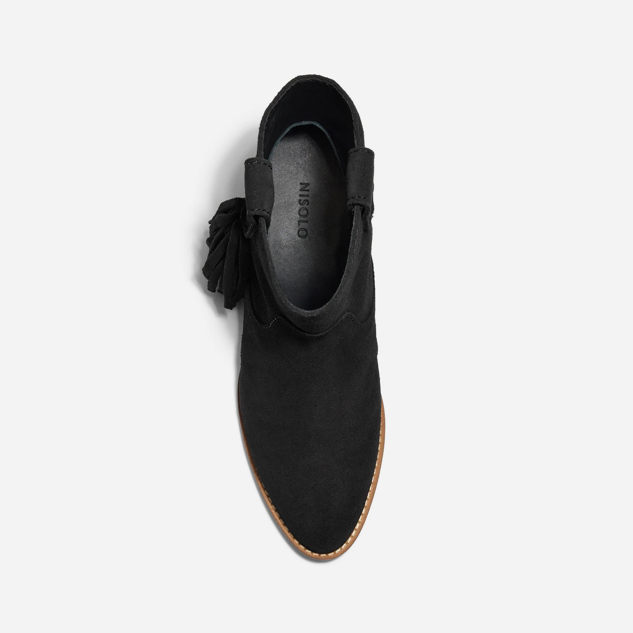 Amaya Fringe Bootie Black Suede - Image 3