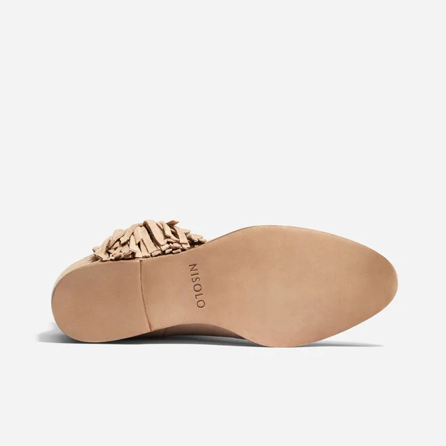 Amaya Fringe Bootie Linen Suede - Image 5
