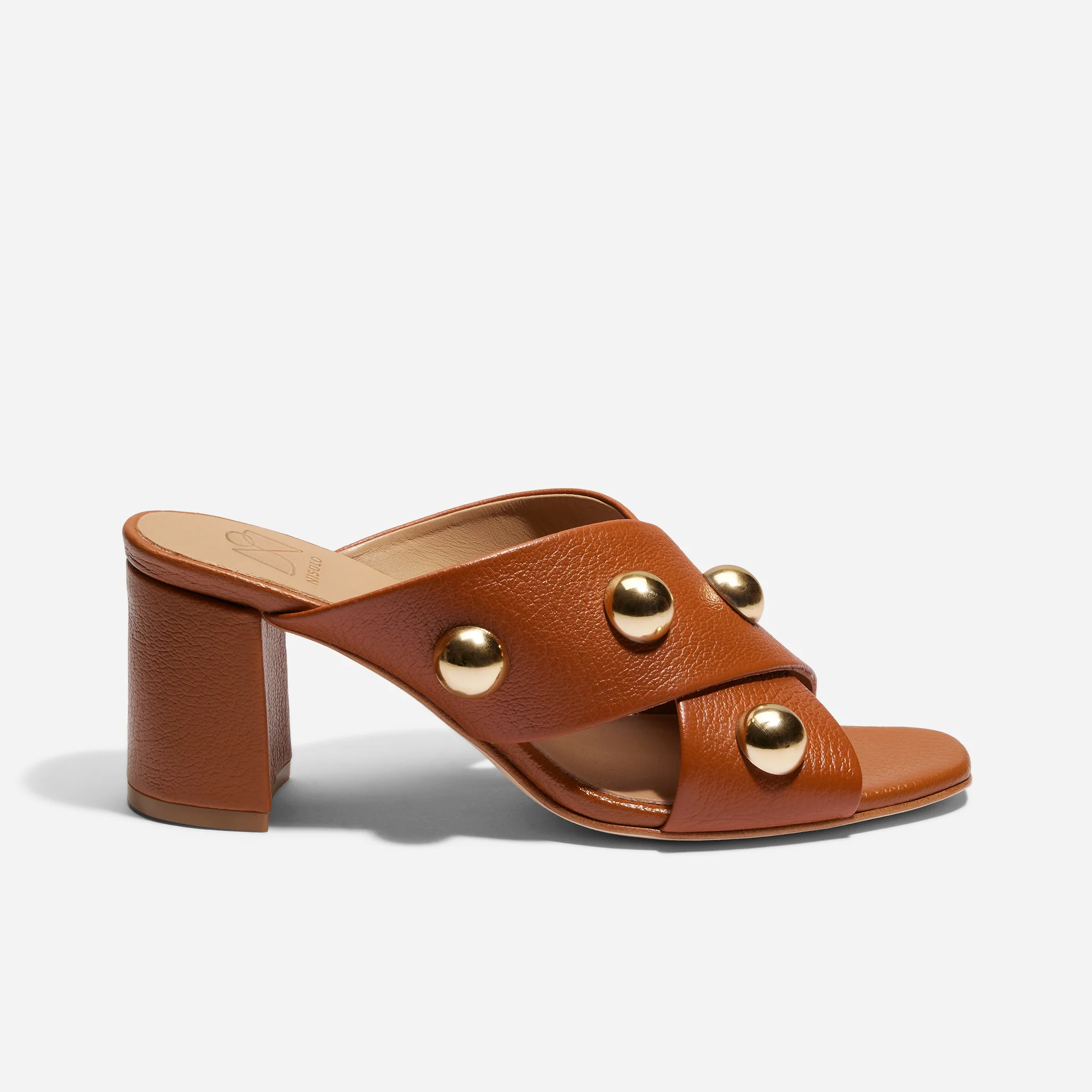 Carina Studded Mule British Tan - Image 3