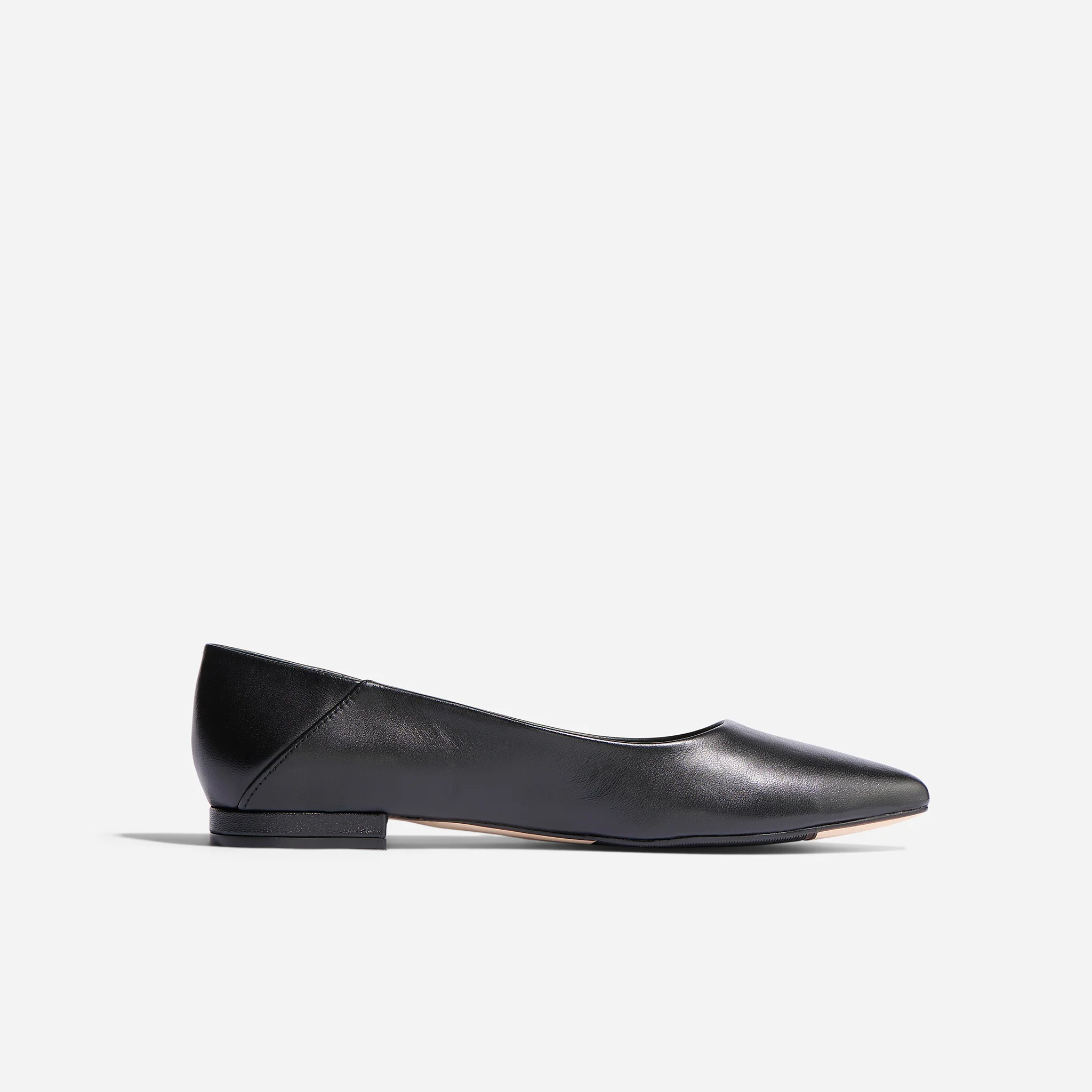 Fina Pointed Toe Flat Black - Image 3