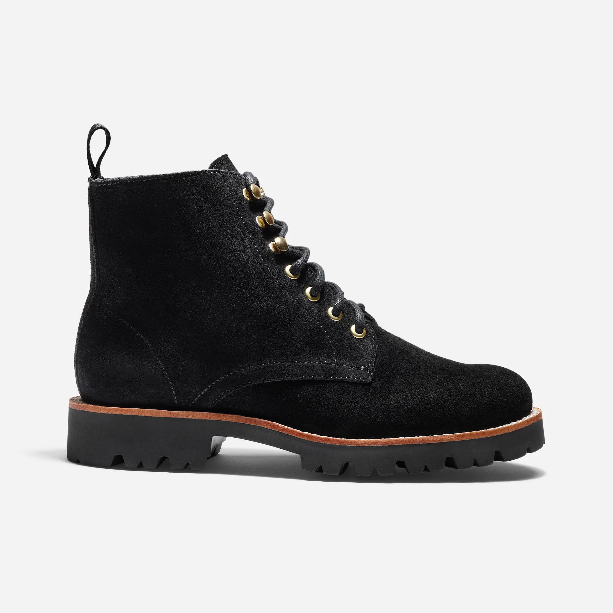 Go-To Lace Lug Boot Black - Image 3