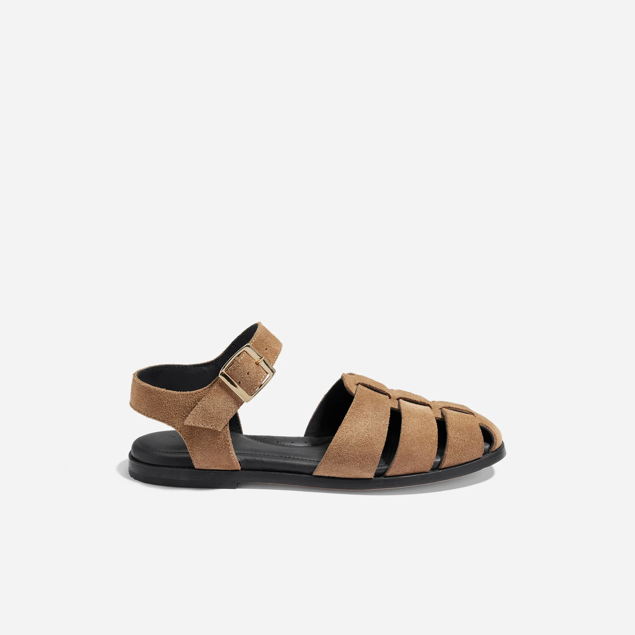 Mira Fisherman Sandal Taupe Suede - Image 5