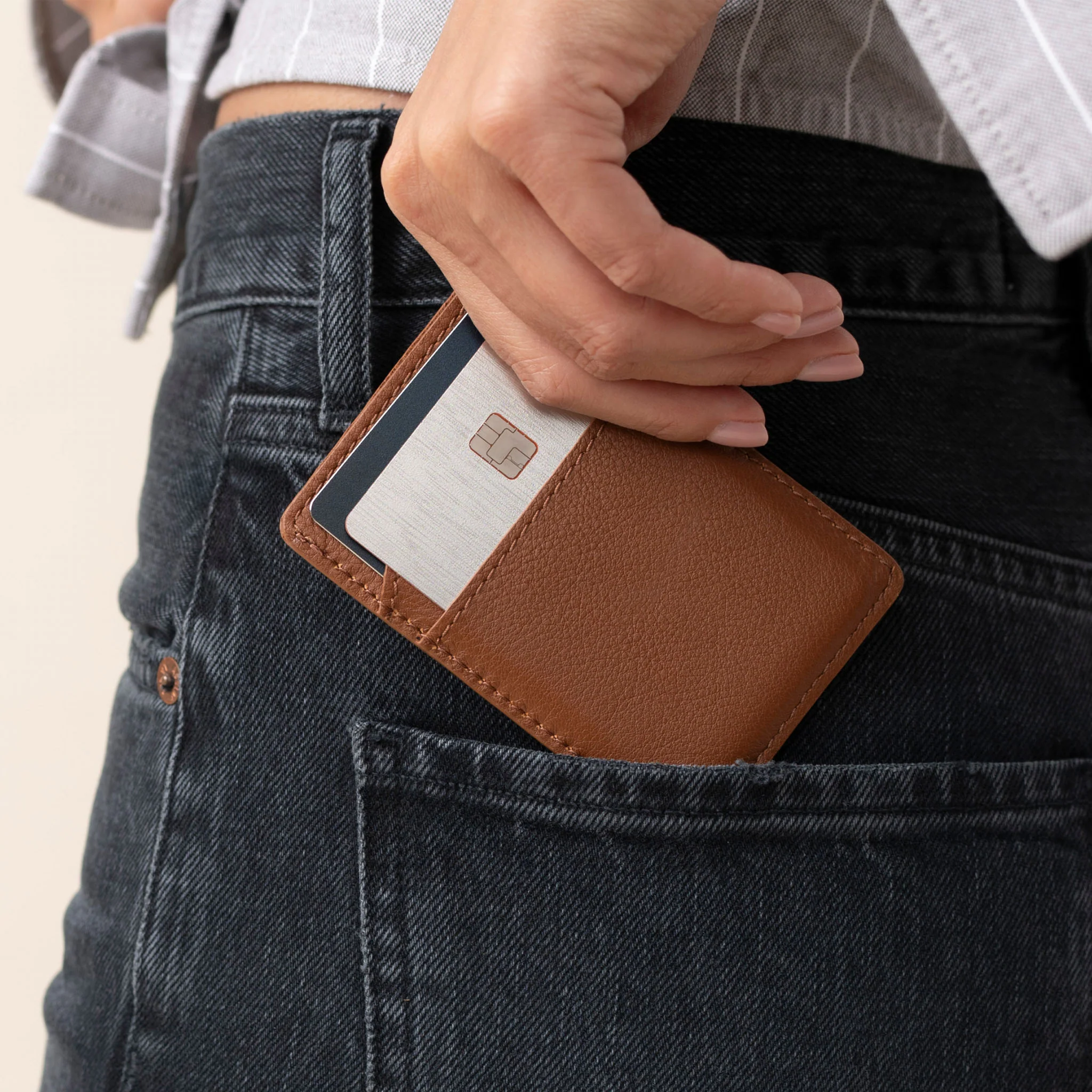 Nico Card Case Wallet Caramel - Image 5