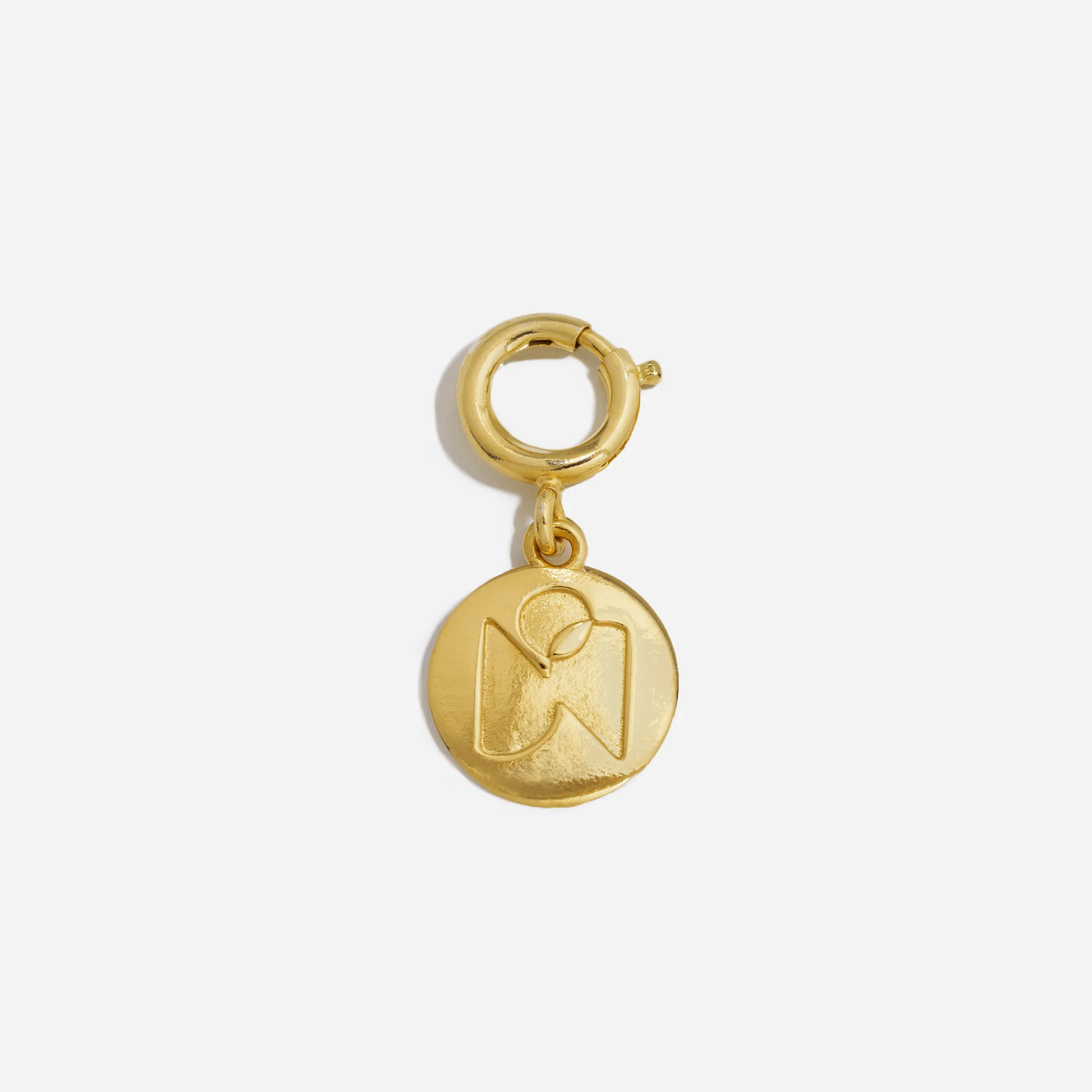 Shoe Charm Logo Stud Gold