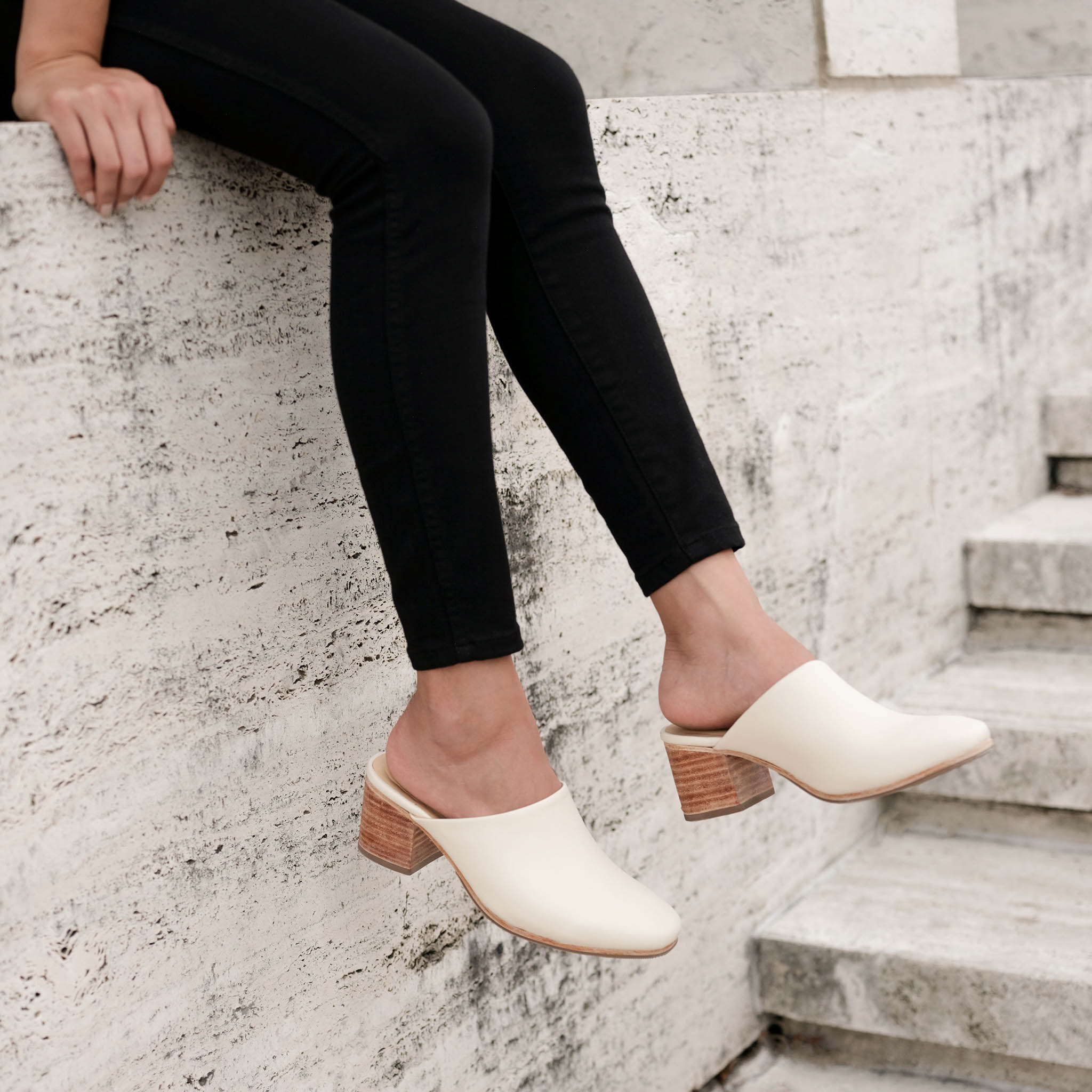 All-Day Heeled Mule Bone - Image 7