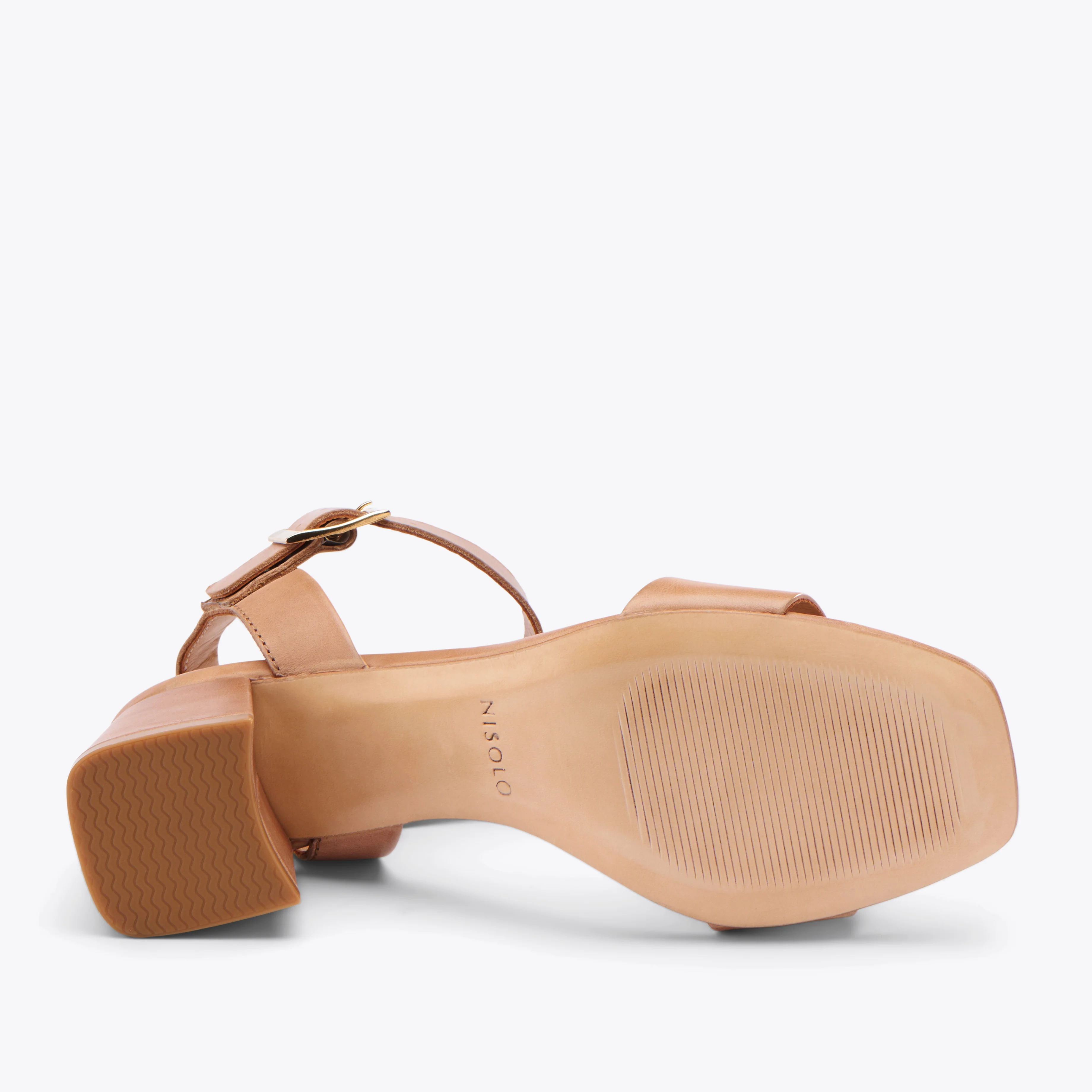 Stella Go-To Block Heel Sandal Almond - Image 5